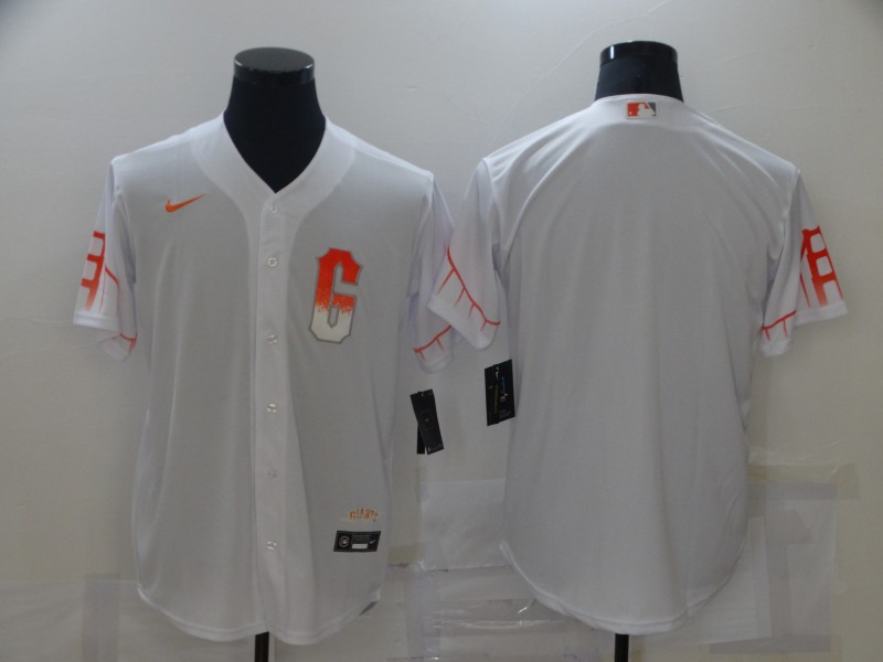 Men's San Francisco Giants White City Connect Blank Jersey